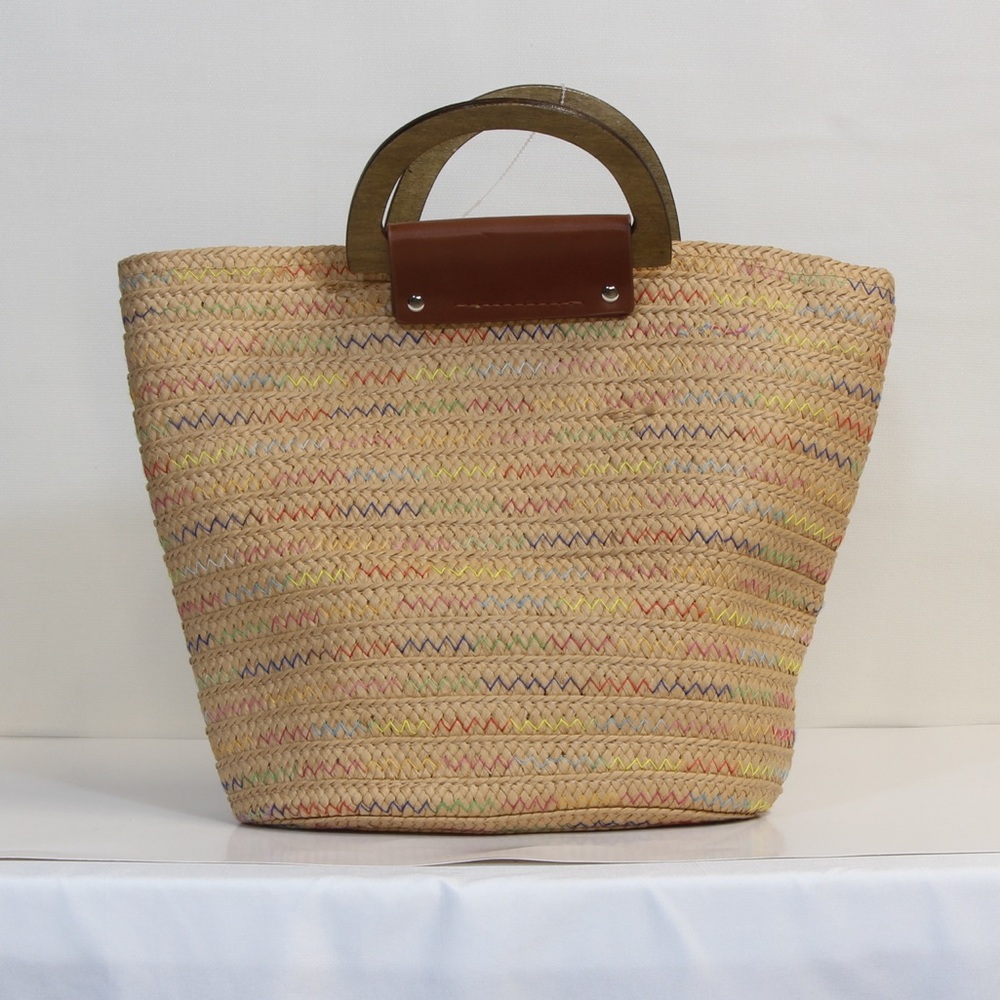 Stylish Multicolor Woven Tote Bag